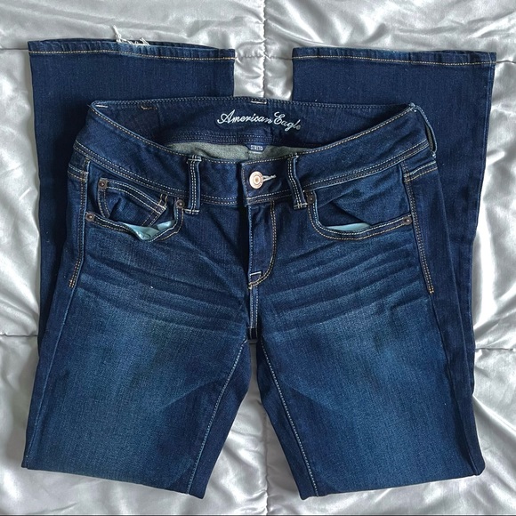 American Eagle slim bootcut lowrise jeans - Picture 1 of 3